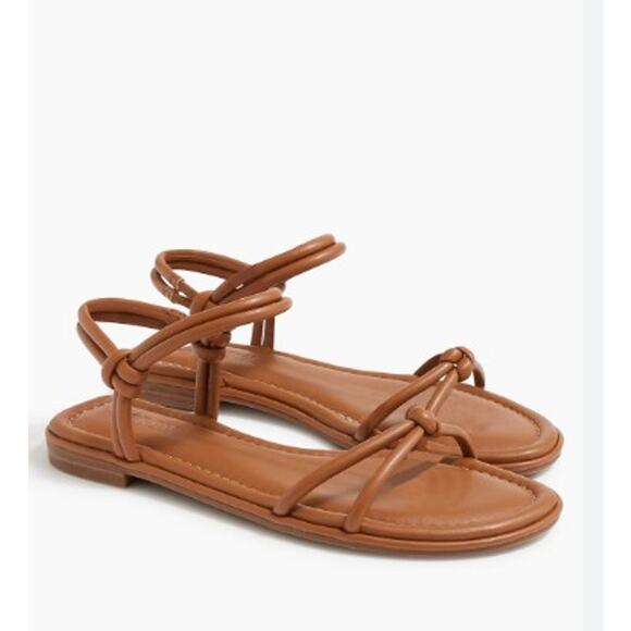 J.Crew Knot Ankle Strap Sandals - Picture 1 of 5